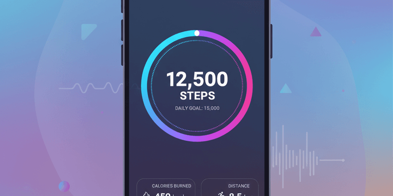 Fitness tracking illustration